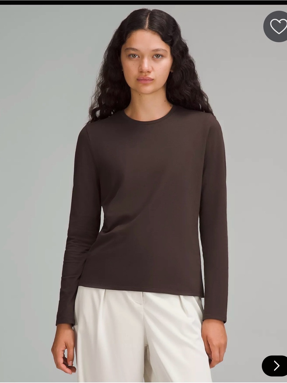 LULULEMON Organic Cotton Crewneck Long-Sleeve Shirt
